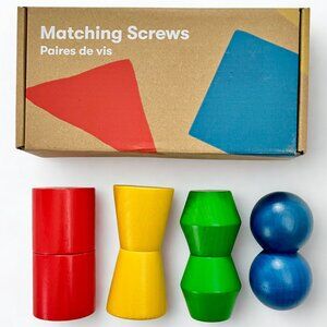 Monti Kids New in Box Wooden Montessori Matching Screws